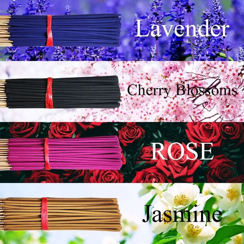 Home Fragrance Rose - 80/200 Natural Incense Sticks - Home
