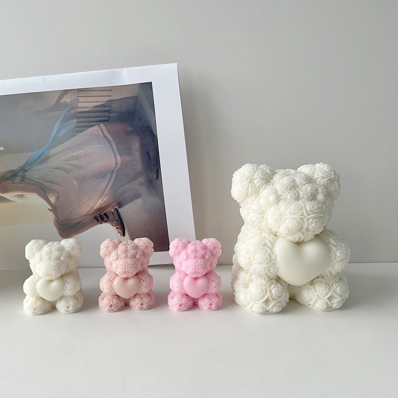 Home Fragrance Rose - Valentine's Day Love Rose Bear 3D
