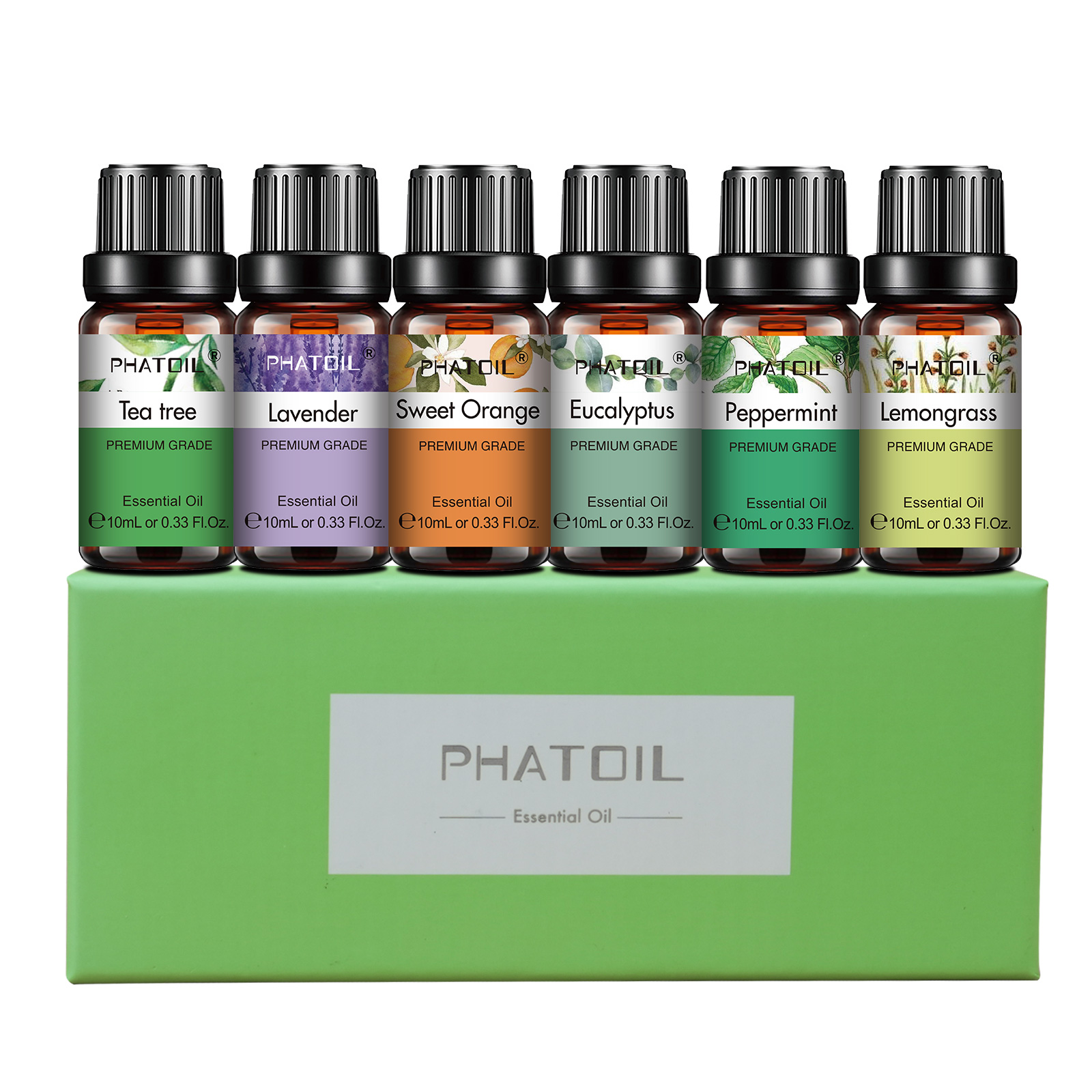 Home Fragrance Eucalyptus - PHATOIL 6pcs Essential Oil Set For