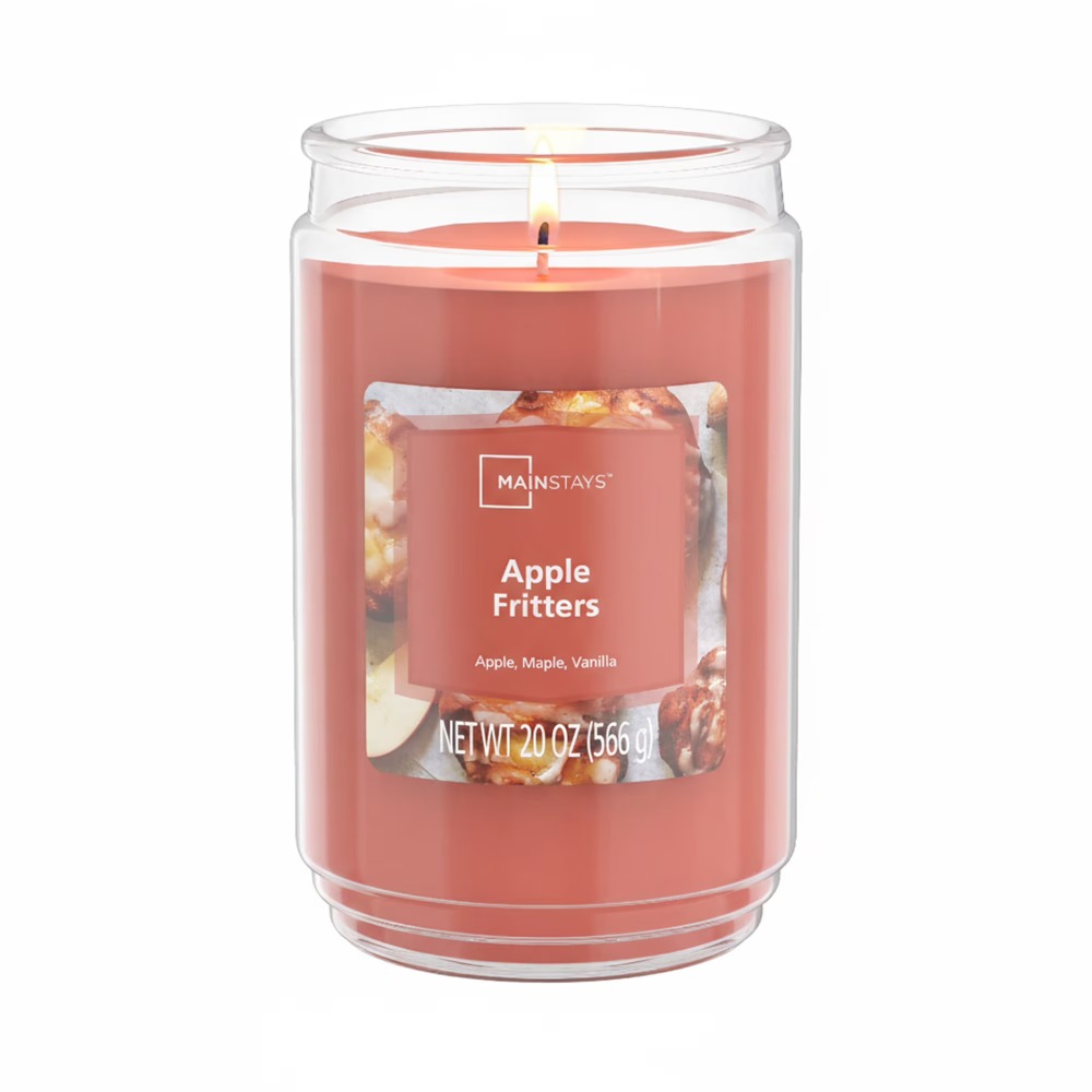 Home Fragrance Jar - Apple Fritters Scented Candle in Glass