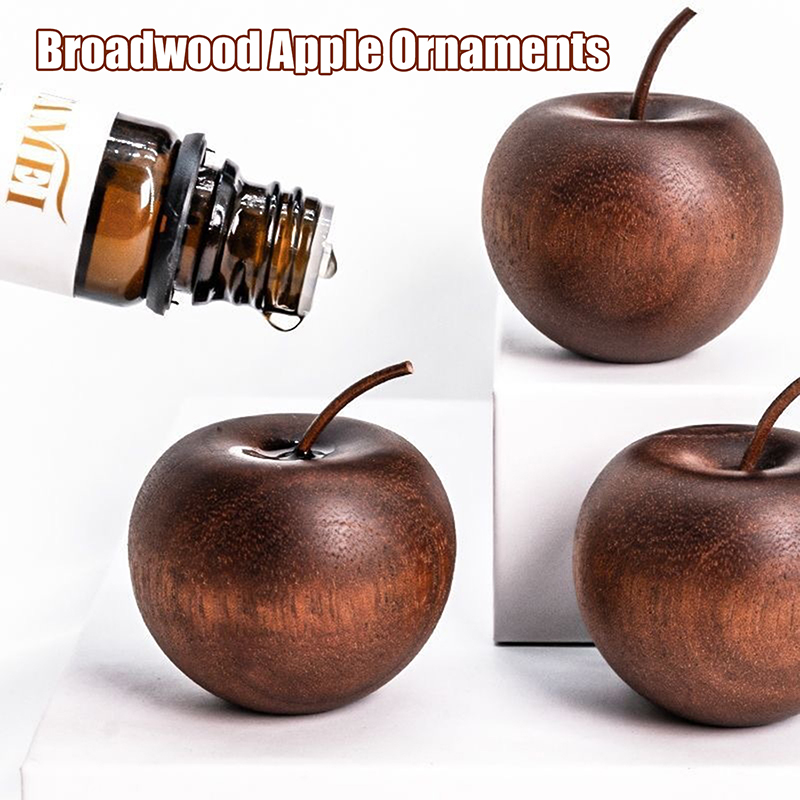 Home Fragrance No 3 - 1/3/Set Wooden Apple Shaped Essential Oil