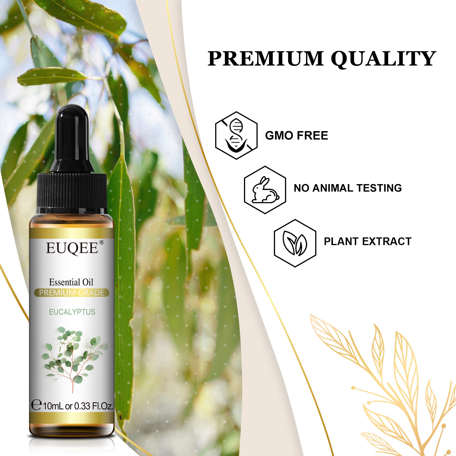 EUQEE 10ML Natural Essential O - огляд і ціна Home Fragrance Eucalyptus