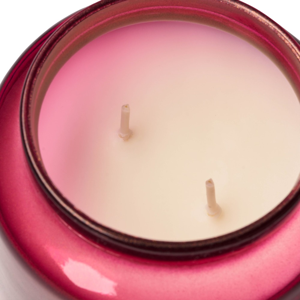 Red Glass Jar Candle with Gold - огляд і ціна Home Fragrance Usa