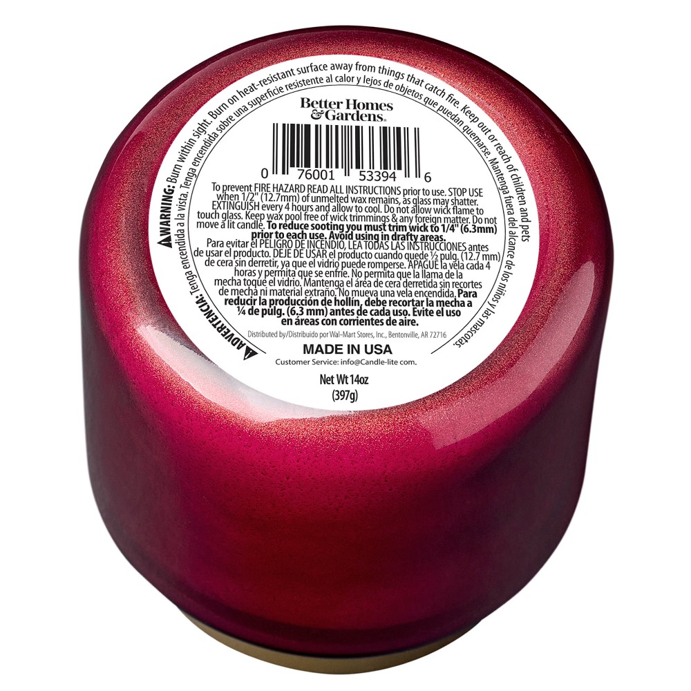Red Glass Jar Candle with Gold - огляд і ціна Home Fragrance Usa